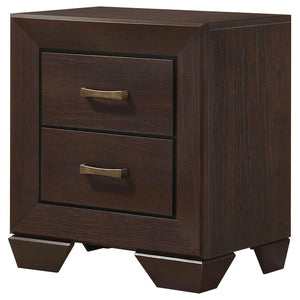 CoasterEveryday Kauffman 2-Drawer Nightstand Dark Cocoa