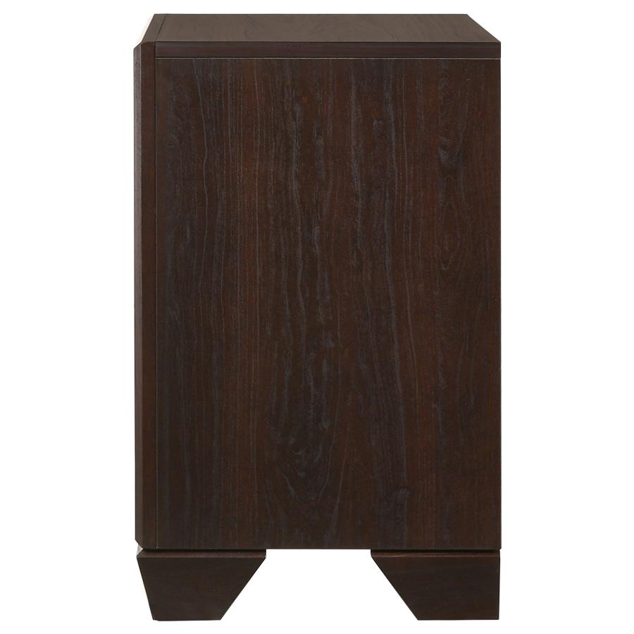 CoasterEveryday Kauffman 2-Drawer Nightstand Dark Cocoa