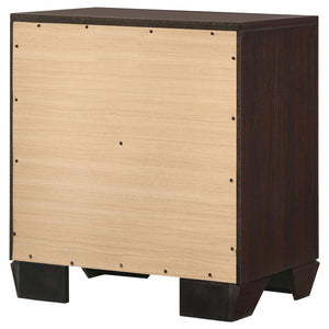 CoasterEveryday Kauffman 2-Drawer Nightstand Dark Cocoa