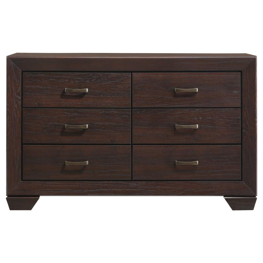 CoasterEveryday Kauffman 6-Drawer Dresser Dark Cocoa