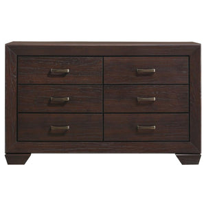 CoasterEveryday Kauffman 6-Drawer Dresser Dark Cocoa