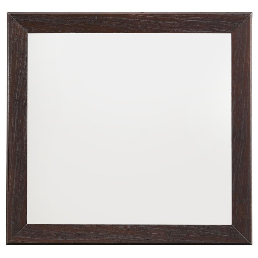 CoasterEveryday Kauffman Rectangular Dresser Mirror Dark Cocoa