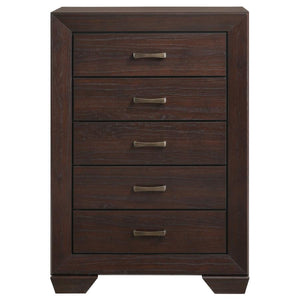 CoasterEveryday Kauffman 5-Drawer Chest Dark Cocoa