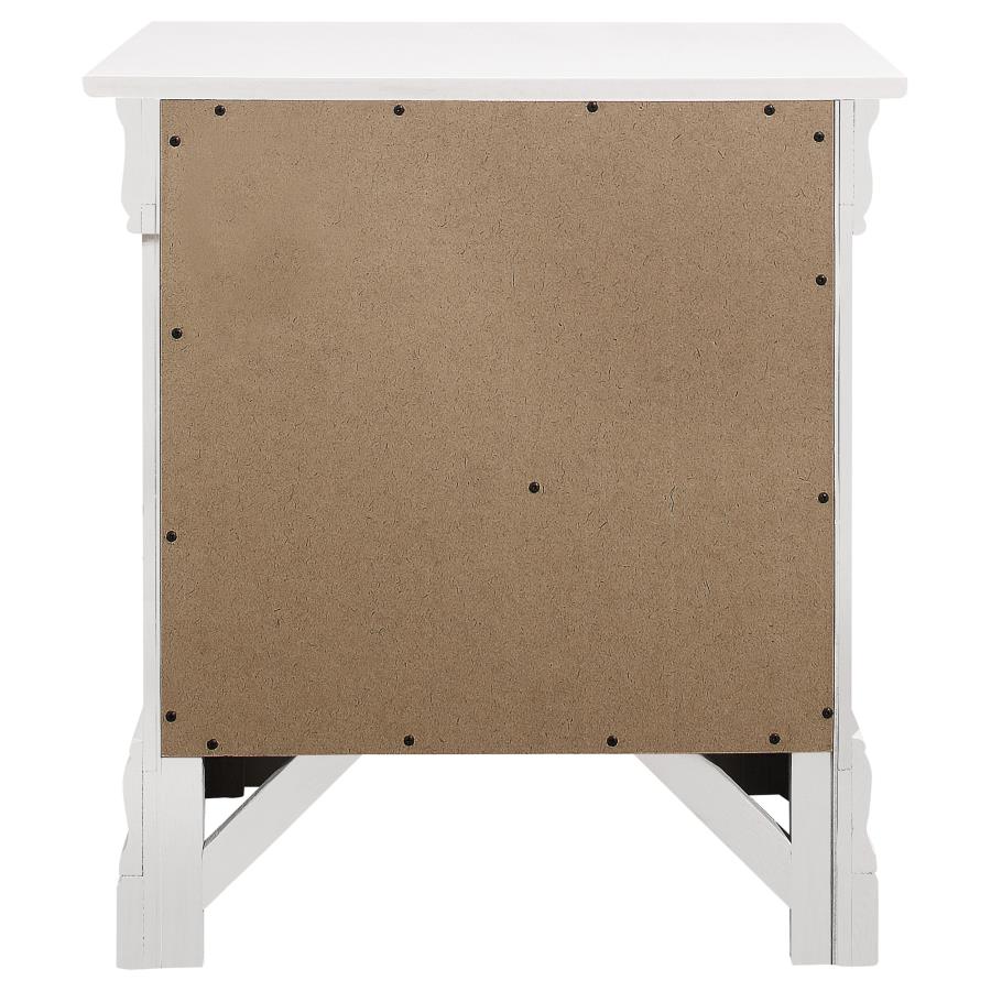 CoasterEveryday Louis Philippe 2-Drawer Nightstand White