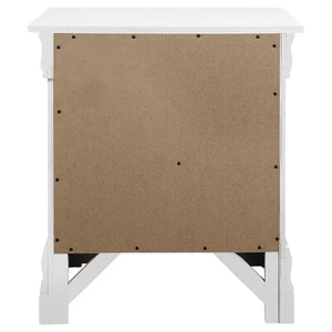 CoasterEveryday Louis Philippe 2-Drawer Nightstand White