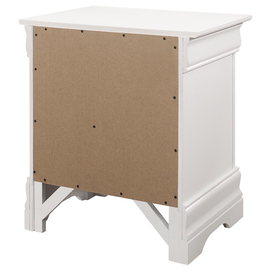 CoasterEveryday Louis Philippe 2-Drawer Nightstand White