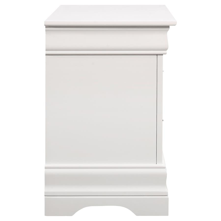 CoasterEveryday Louis Philippe 2-Drawer Nightstand White