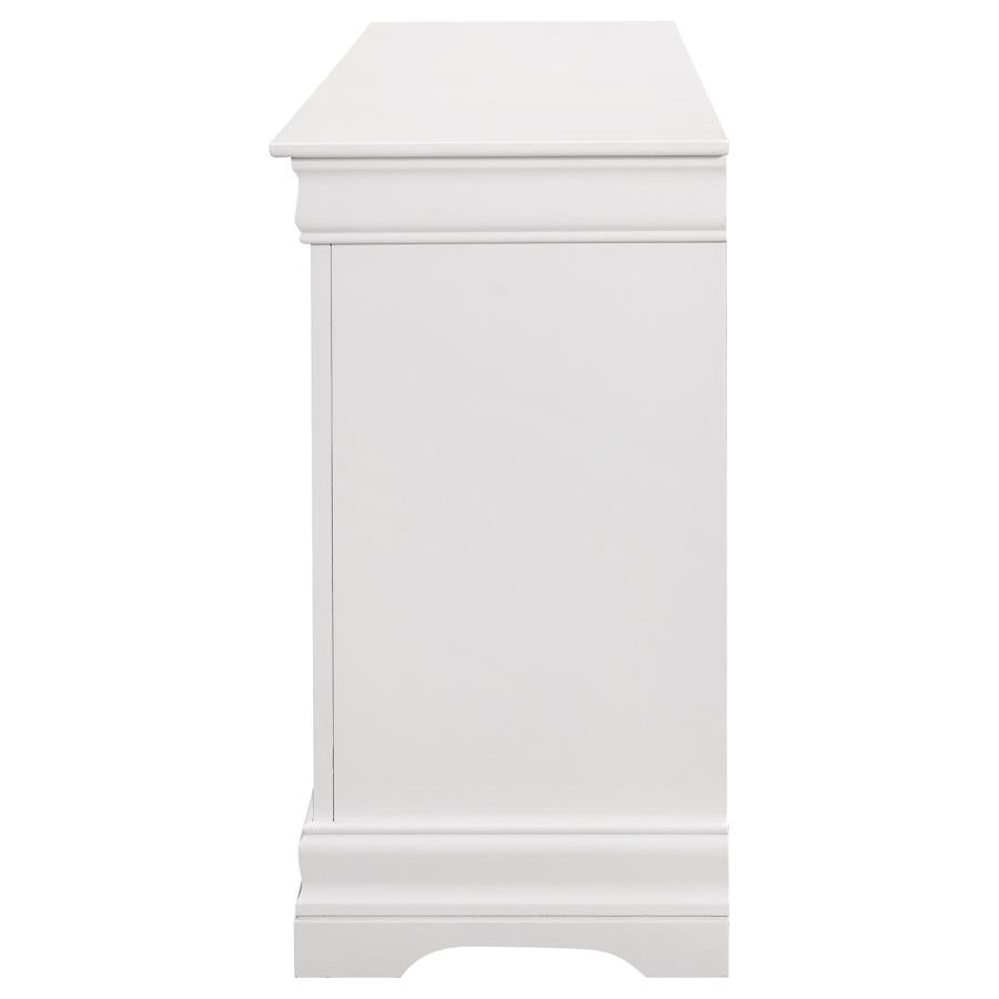 CoasterEveryday Louis Philippe 6-Drawer Dresser White