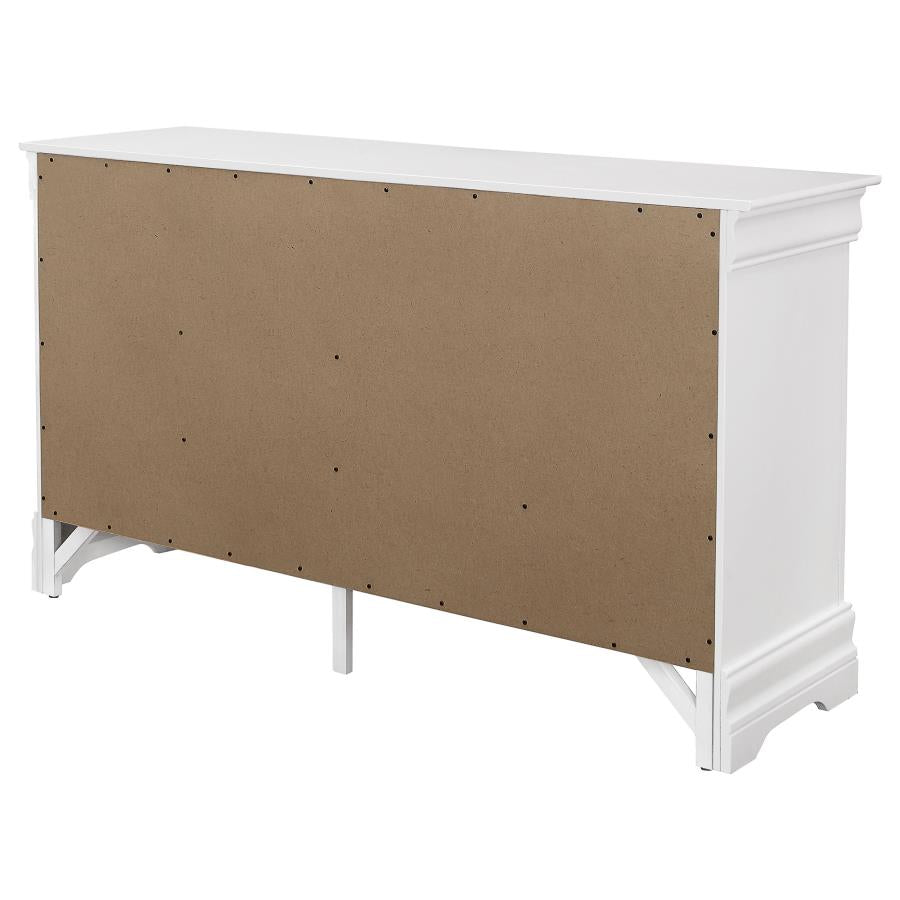 CoasterEveryday Louis Philippe 6-Drawer Dresser White