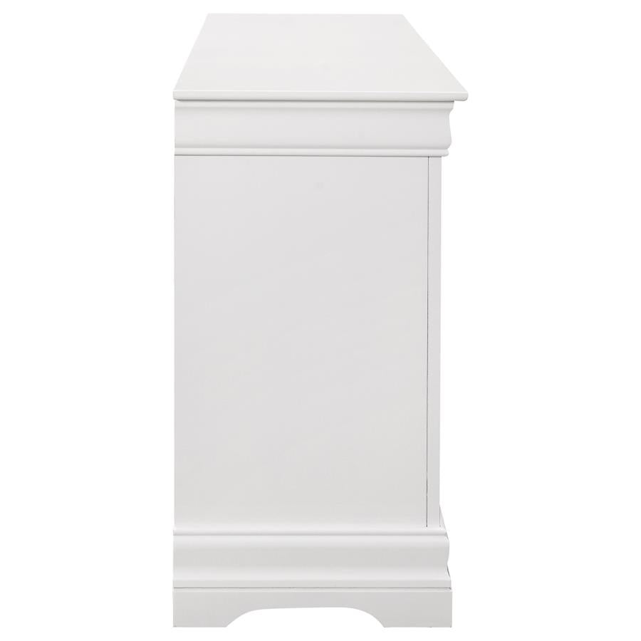 CoasterEveryday Louis Philippe 6-Drawer Dresser White