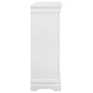 CoasterEveryday Louis Philippe 5-Drawer Chest White