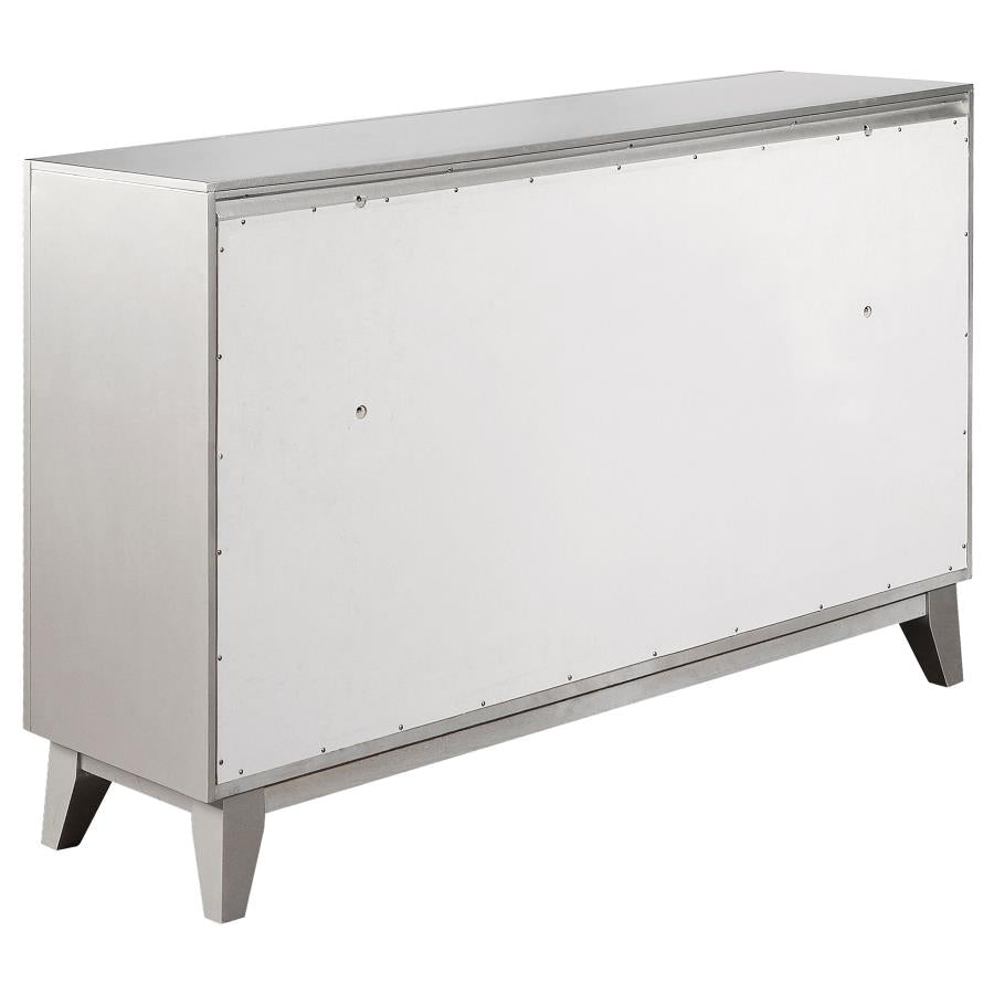 CoasterEssence Leighton 7-Drawer Dresser Metallic Mercury