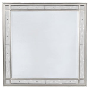 CoasterEssence Leighton Beveled Dresser Mirror Metallic Mercury