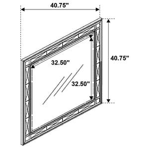 CoasterEssence Leighton Beveled Dresser Mirror Metallic Mercury