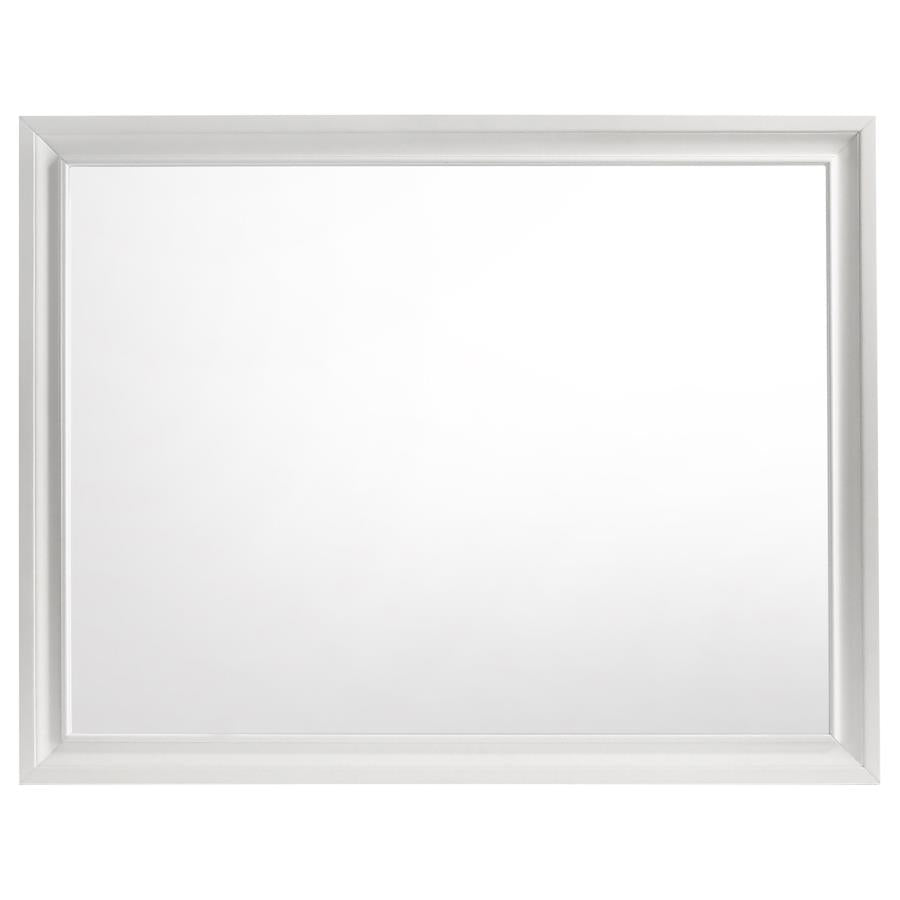 CoasterEveryday Miranda Rectangular Dresser Mirror White