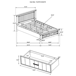 CoasterEveryday Brenner Storage Bed Rustic Honey