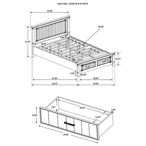 CoasterEveryday Brenner Storage Bed Rustic Honey