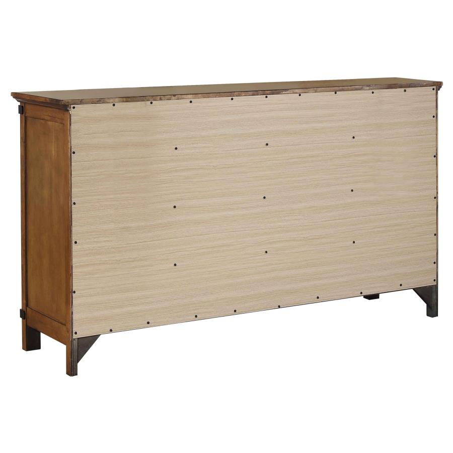 CoasterEveryday Brenner 8-Drawer Dresser Rustic Honey