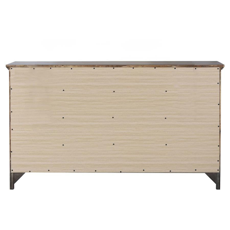 CoasterEveryday Brenner 8-Drawer Dresser Rustic Honey