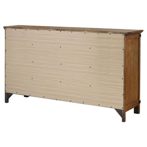 CoasterEveryday Brenner 8-Drawer Dresser Rustic Honey