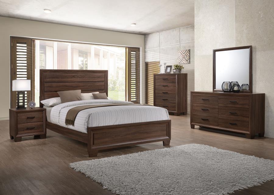 CoasterEveryday Brandon Panel Bed Medium Warm Brown