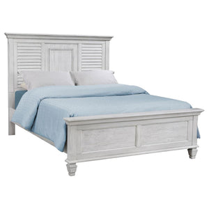 CoasterEssence Franco Panel Bed Antique White