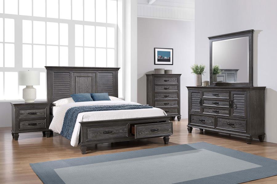 CoasterEssence Franco 5-Drawer Dresser Weathered Sage