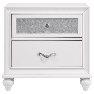 CoasterEveryday Barzini 2-Drawer Nightstand White