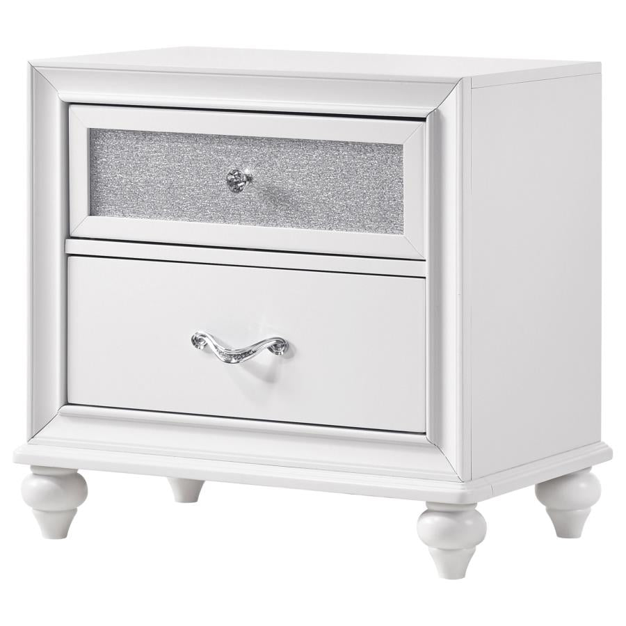 CoasterEveryday Barzini 2-Drawer Nightstand White