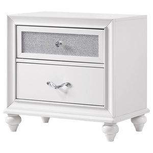 CoasterEveryday Barzini 2-Drawer Nightstand White