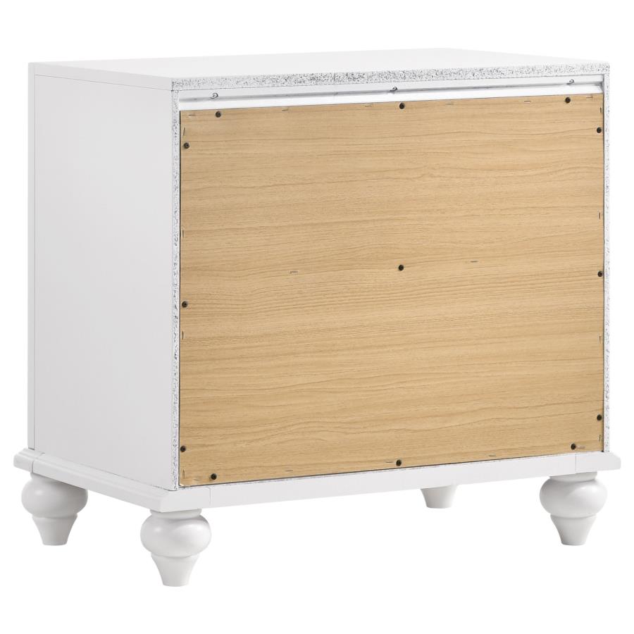 CoasterEveryday Barzini 2-Drawer Nightstand White