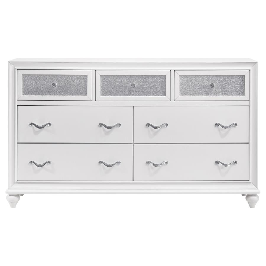 CoasterEveryday Barzini 7-Drawer Dresser White