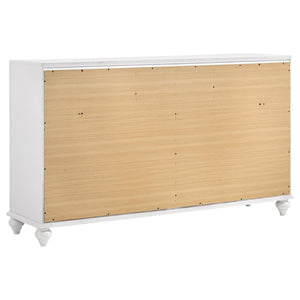 CoasterEveryday Barzini 7-Drawer Dresser White