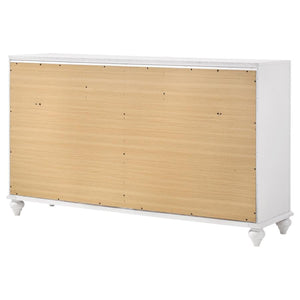 CoasterEveryday Barzini 7-Drawer Dresser White