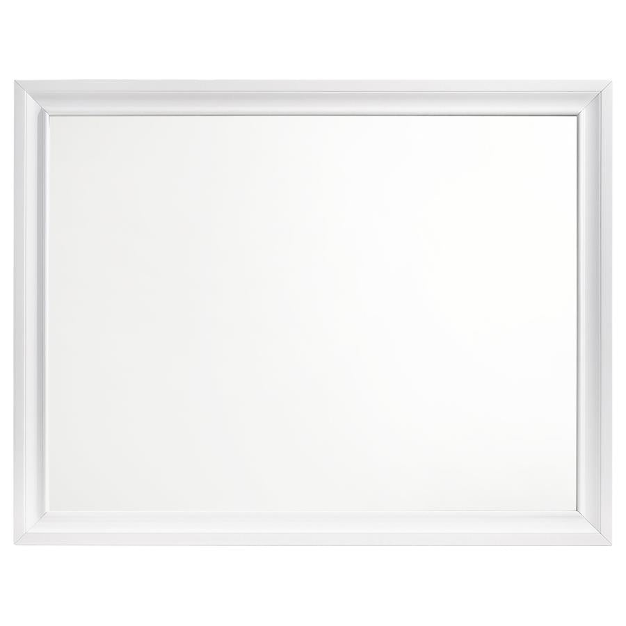 CoasterEveryday Barzini Rectangle Dresser Mirror White