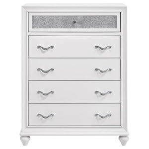 CoasterEveryday Barzini 5-Drawer Chest White