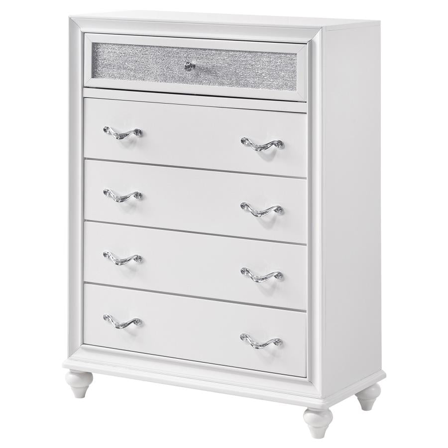 CoasterEveryday Barzini 5-Drawer Chest White