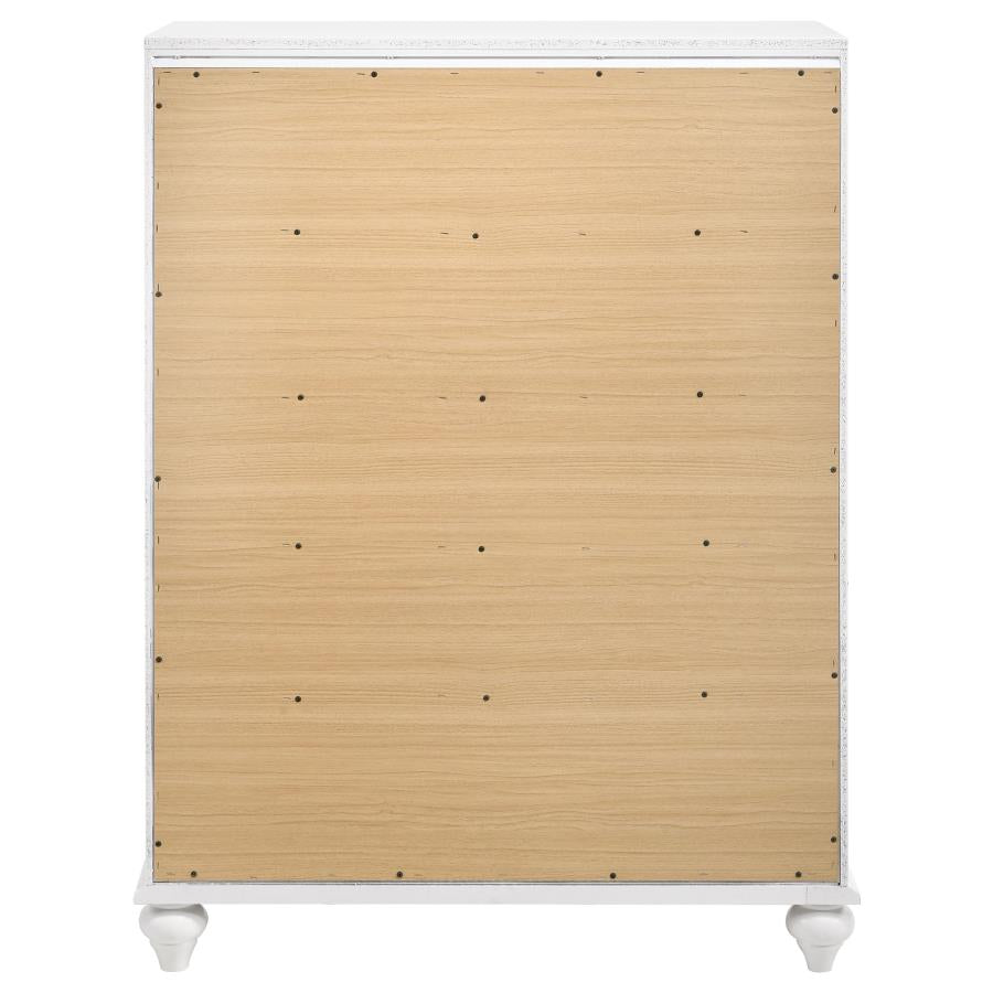 CoasterEveryday Barzini 5-Drawer Chest White