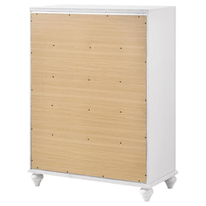 CoasterEveryday Barzini 5-Drawer Chest White