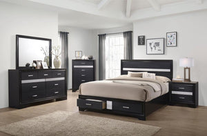 CoasterEveryday Miranda 2-Drawer Storage Bed Black