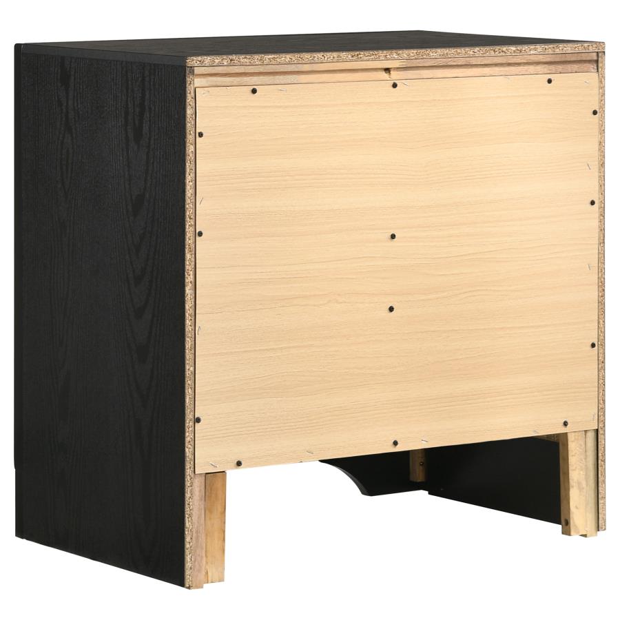 CoasterEveryday Miranda 2-Drawer Nightstand Tray Black