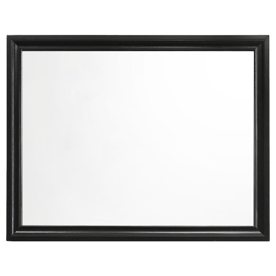 CoasterEveryday Miranda Rectangular Dresser Mirror Black