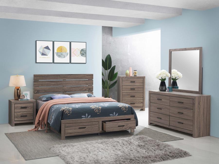 CoasterEveryday Brantford Storage Bed Barrel Oak