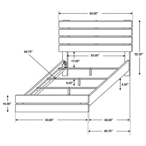 CoasterEveryday Brantford Panel Bed Barrel Oak