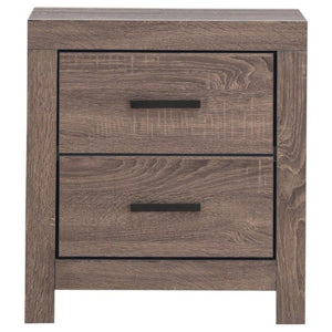 CoasterEveryday Brantford 2-Drawer Nightstand Barrel Oak