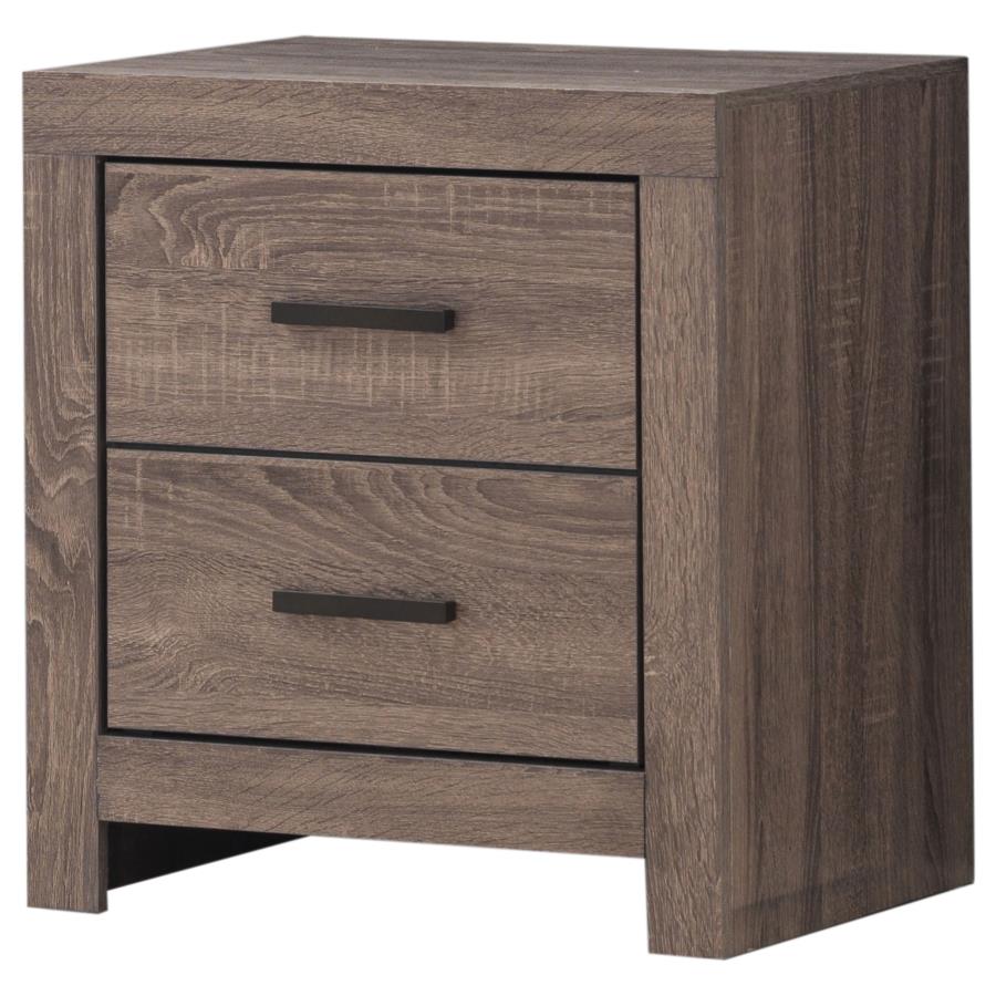 CoasterEveryday Brantford 2-Drawer Nightstand Barrel Oak