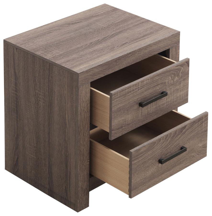 CoasterEveryday Brantford 2-Drawer Nightstand Barrel Oak