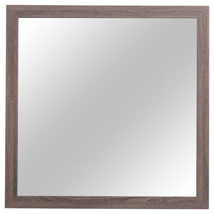 CoasterEveryday Brantford Rectangle Dresser Mirror Barrel Oak