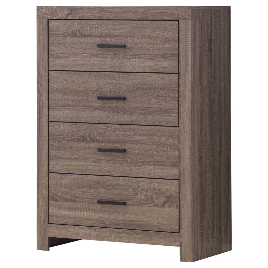 CoasterEveryday Brantford 4-Drawer Chest Barrel Oak