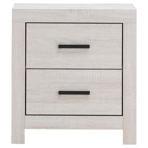 CoasterEveryday Brantford 2-Drawer Nightstand Coastal White